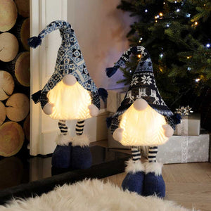 Festive White & Blue Telescopic Gonk (Assorted Designs) image 0