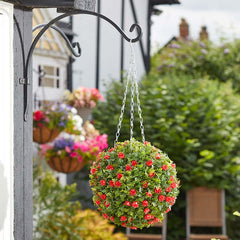 Smart Garden 30cm Artificial Topiary Red Rose Ball image 0