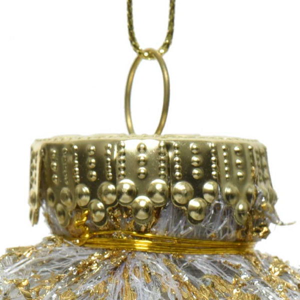 Decoris Shatterproof Bauble with Gold Lace image 2