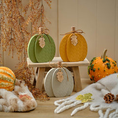 Textured Wooden Pumpkin Block (Sold Separately) image 0