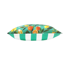 Evans Lichfield Orange Blossom Square Outdoor Floor Cushion, 70 x 70cm image 2