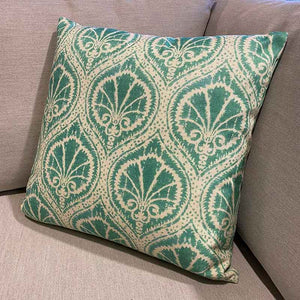 Bramblecrest Square Scatter Cushion, 45 x 45cm â€“ Teal Motif image 0