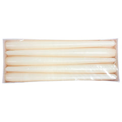 Price's Ivory Tapered Dinner Candles (Pack of 10) image 0