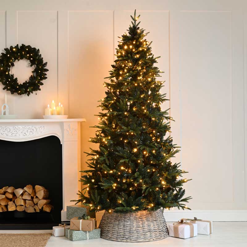 Festive Firefly Pre-Lit Artificial Christmas Tree - 7ft image 0