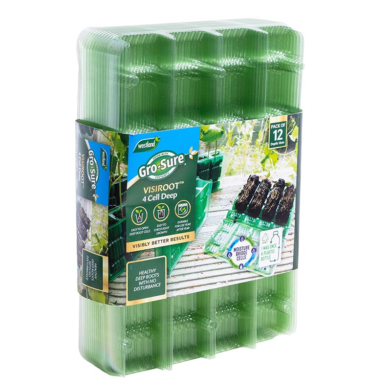 Gro-Sure Visiroot 4 Cell Deep (Pack of 12) image 0