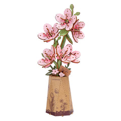 Robotime Sakura DIY Wooden Flower 3D Puzzle image 0