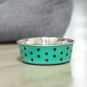 Zoon Green Polka Bella Dog Bowl image 2