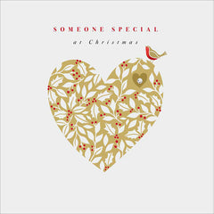 Woodmansterne Heart Of Holly Christmas Card image 0