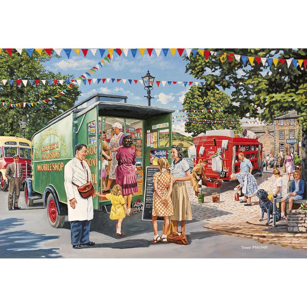 Gibsons Mitchell's Mobile Shop 4 x 500 Piece Jigsaw Puzzles image 0