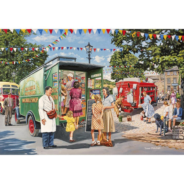 Gibsons Mitchell's Mobile Shop 4 x 500 Piece Jigsaw Puzzles image 0