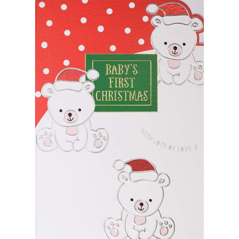 Wendy Jones-Blackett Baby's 1st Polar Bear Christmas Card image 0