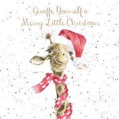Wrendale Designs Boxed Cards - Giraffe Yourself A Merry Little Christmas (Pack of 8) image 0