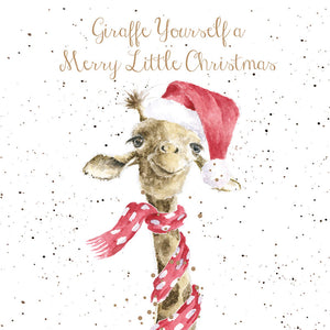 Wrendale Designs Boxed Cards - Giraffe Yourself A Merry Little Christmas (Pack of 8) image 0