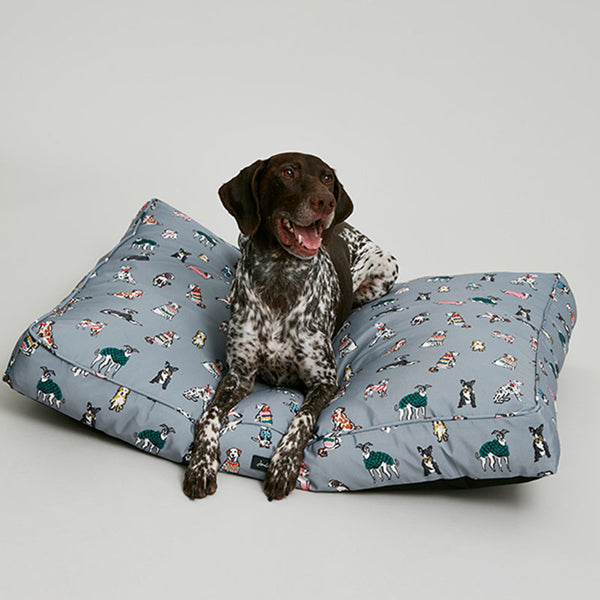 Joules Rainbow Dogs Mattress - Large image