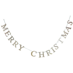 Gisela Graham Wood Merry Christmas Garland image 0