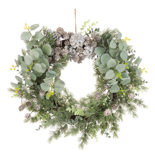 Floralsilk Eucalyptus Pine Wreath image 0