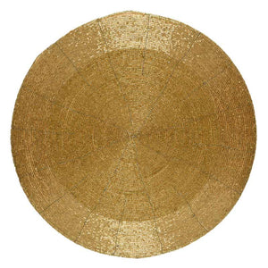 Decorative Beaded Placemat - Gold image