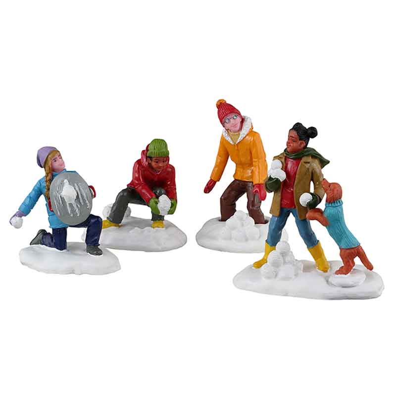 Lemax Snowball Battles (Set of 4) image 0