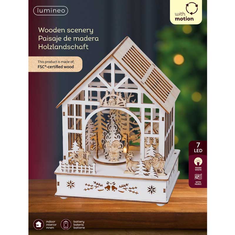 Lumineo LED Plywood House with Motion image 0