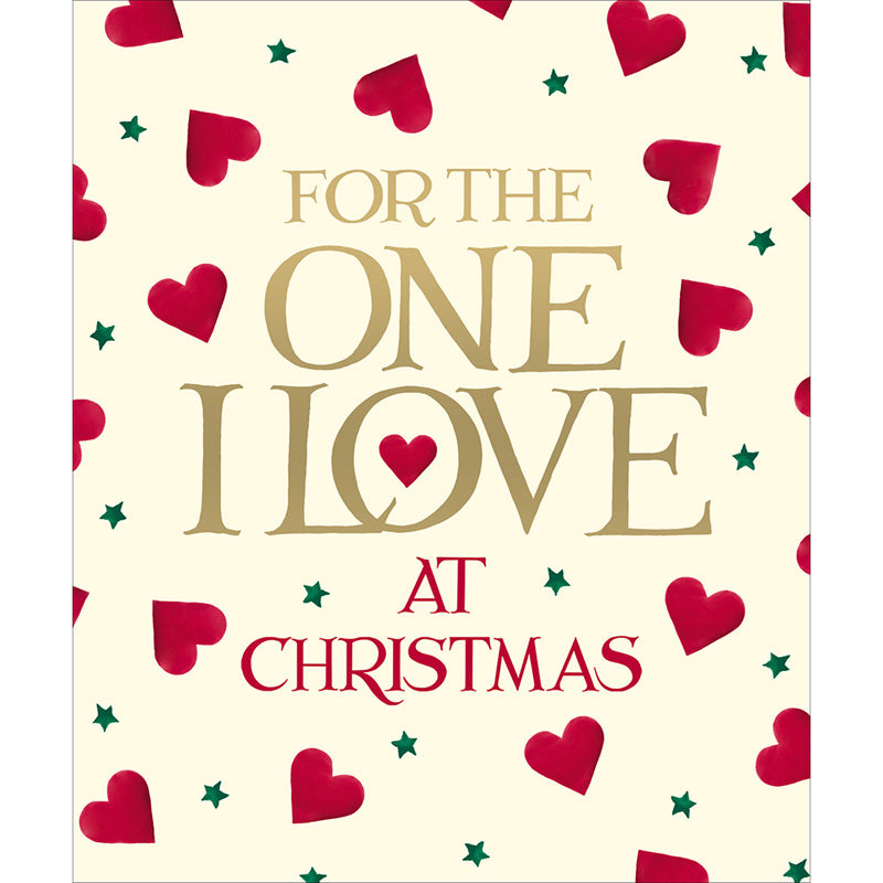 Woodmansterne One I Love Text Christmas Card image 0