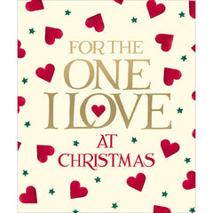 Woodmansterne One I Love Text Christmas Card image 0