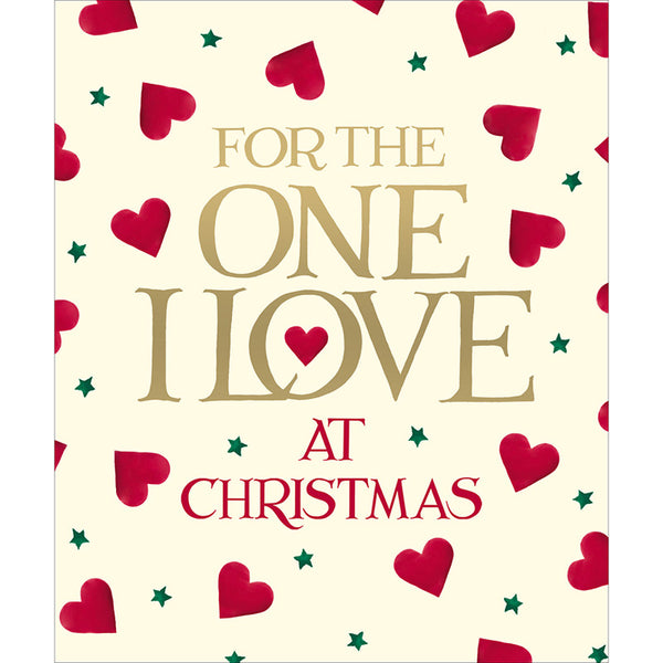 Woodmansterne One I Love Text Christmas Card image 0