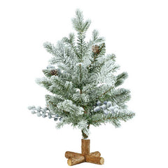 Everlands Mini Snowy Aspen Christmas Tree image 1