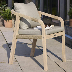 Kettler Cora Rope 8 Seat Round Dining Set with Lazy Susan image 2