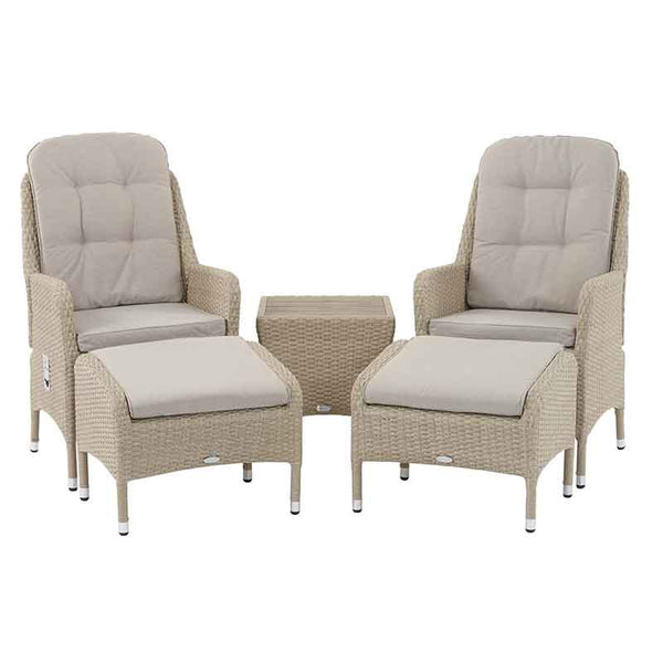 Bramblecrest Tetbury 2 Seat Recliner Set in Nutmeg Rattan image 5