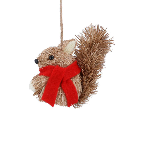 Gisela Graham Hanging Bristle Squirrel image 0