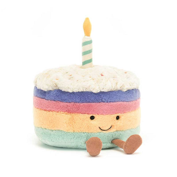 Jellycat Amuseables Rainbow Birthday Cake image 0