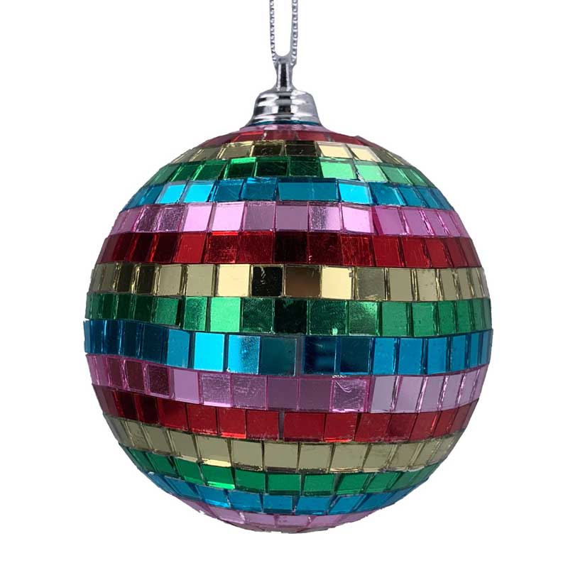 Gisela Graham Multi-Coloured Mirror Ball image 0
