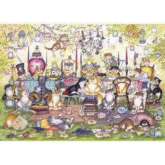Gibsons Mad Catter's Tea Party 250 XL Piece Jigsaw Puzzle image 0