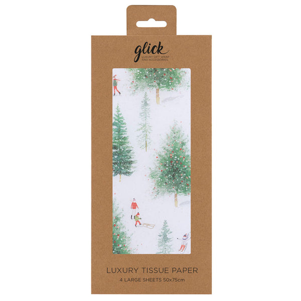 Glick Christmas At Aspen Luxury Tissue Paper (Pack of 4) image 0