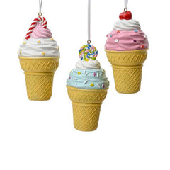 Decoris Resin Ice Cream Cone (Assorted Designs) image 0