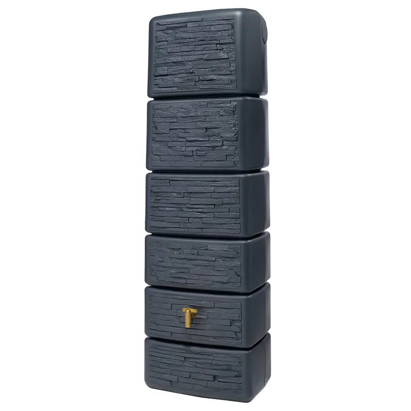 Slim Stone Dark Grey Water Butt (330 litres) image 0
