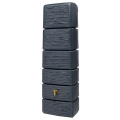 Slim Stone Dark Grey Water Butt (330 litres) image 0