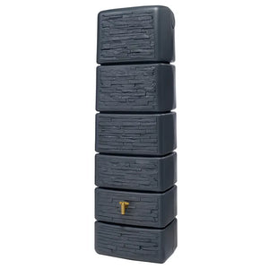 Slim Stone Dark Grey Water Butt (330 litres) image 0