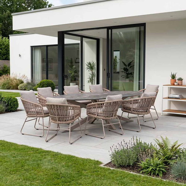 Orchard Life Juniper 8 Seat Dining Set with 260cm Elliptical Table image 3