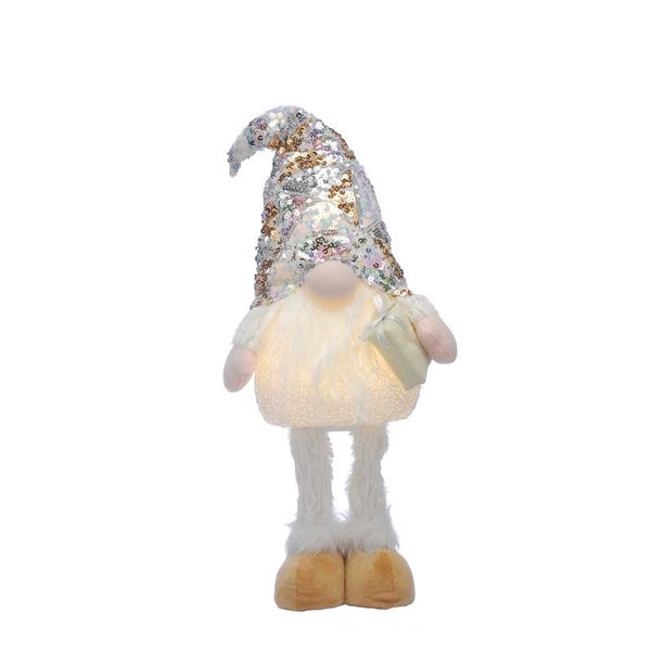Festive Silver & White Telescopic Gonk (Assorted Designs) image 2