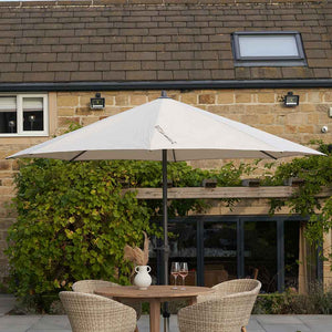 Platinum Riva 3.5m Round Crank Parasol – Champagne (Ivory) image 2