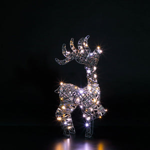 NOMA Grey Rattan Duo-Bulb Tatton Standing Stag image 0
