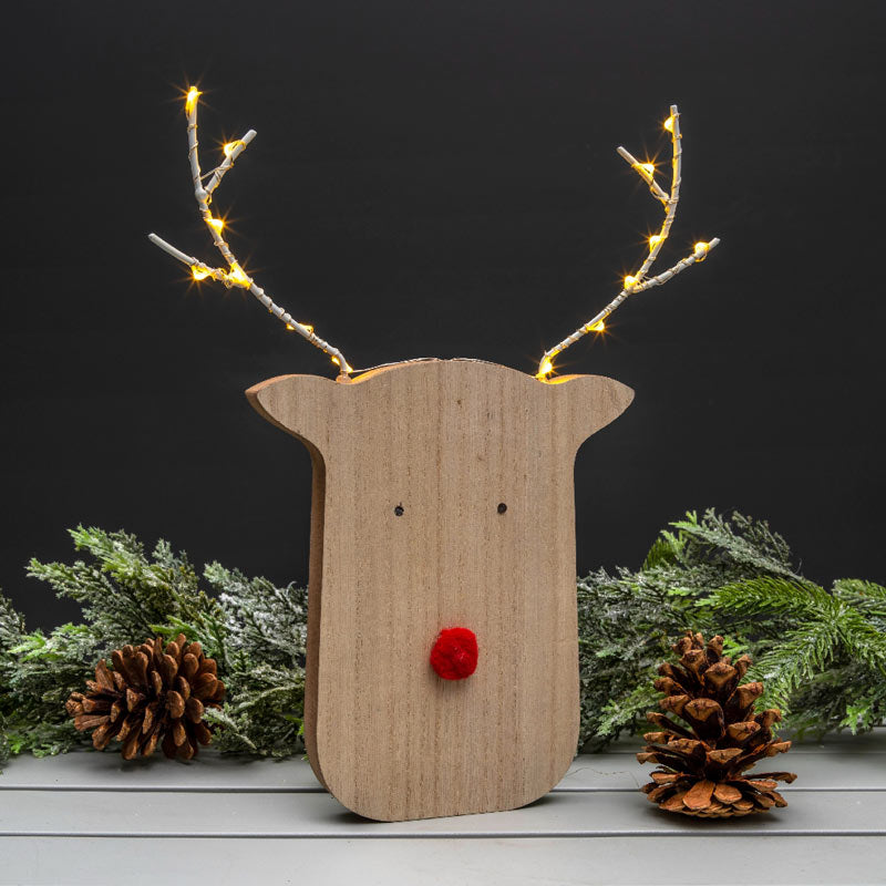 NOMA Wooden Rudolph (30cm) image 0