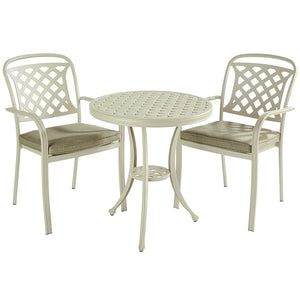 Hartman Berkeley Garden Bistro Set in Maize with Wheatgrass Cushions image 4