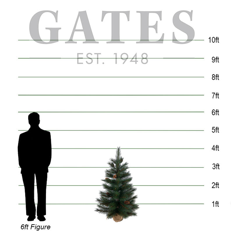 National Tree Forest Pine Artificial Christmas Tree - 4ft image 0