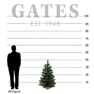 National Tree Forest Pine Artificial Christmas Tree - 4ft image 1