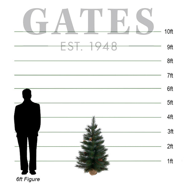 National Tree Forest Pine Artificial Christmas Tree - 4ft image 1