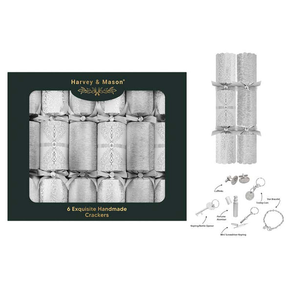 Harvey & Mason 6 Exquisite Silver Crackers image 0