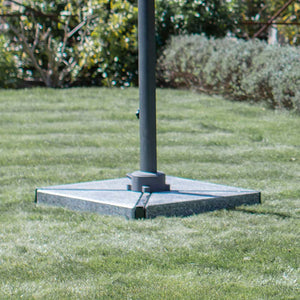Bramblecrest Chichester 3 x 3m Square Cantilever Parasol in Sand with Granite Base &amp; Cover image 3