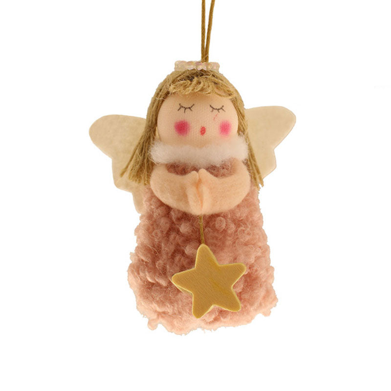 SageDecor Pink Fabric Angel image 0